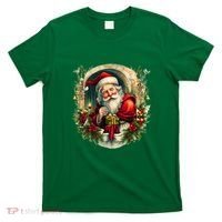 Christmas Spirit Santa Illustration T-Shirt thumb 0