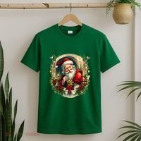 Christmas Spirit Santa Illustration T-Shirt thumb 2
