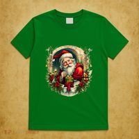 Christmas Spirit Santa Illustration T-Shirt thumb 5
