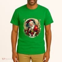 Christmas Spirit Santa Illustration Tall T-Shirt thumb 2