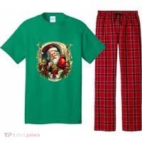 Christmas Spirit Santa Illustration Pajama Set thumb 0