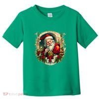 Christmas Spirit Santa Illustration Toddler T-Shirt thumb 0