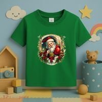 Christmas Spirit Santa Illustration Toddler T-Shirt thumb 3