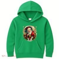 Christmas Spirit Santa Illustration Kids Hoodie thumb 0