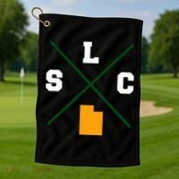 Classic Slc Salt Lake City Utah Golf Towel thumb 1