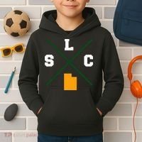 Classic Slc Salt Lake City Utah Kids Hoodie thumb 2