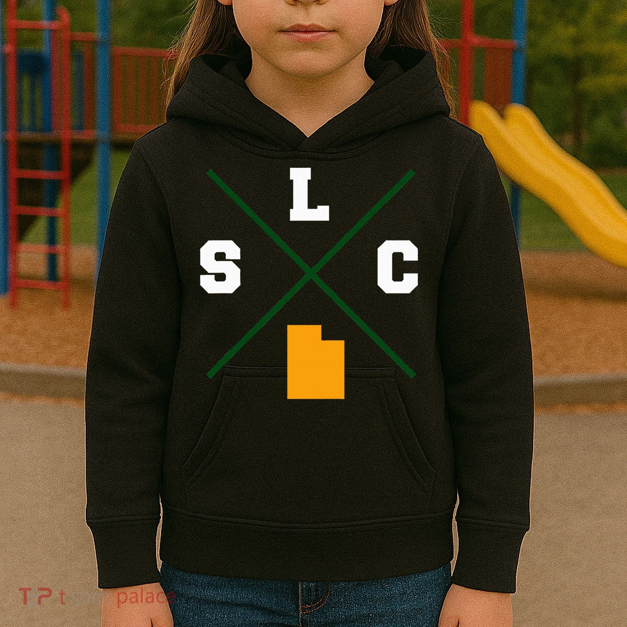 Classic Slc Salt Lake City Utah Kids Hoodie