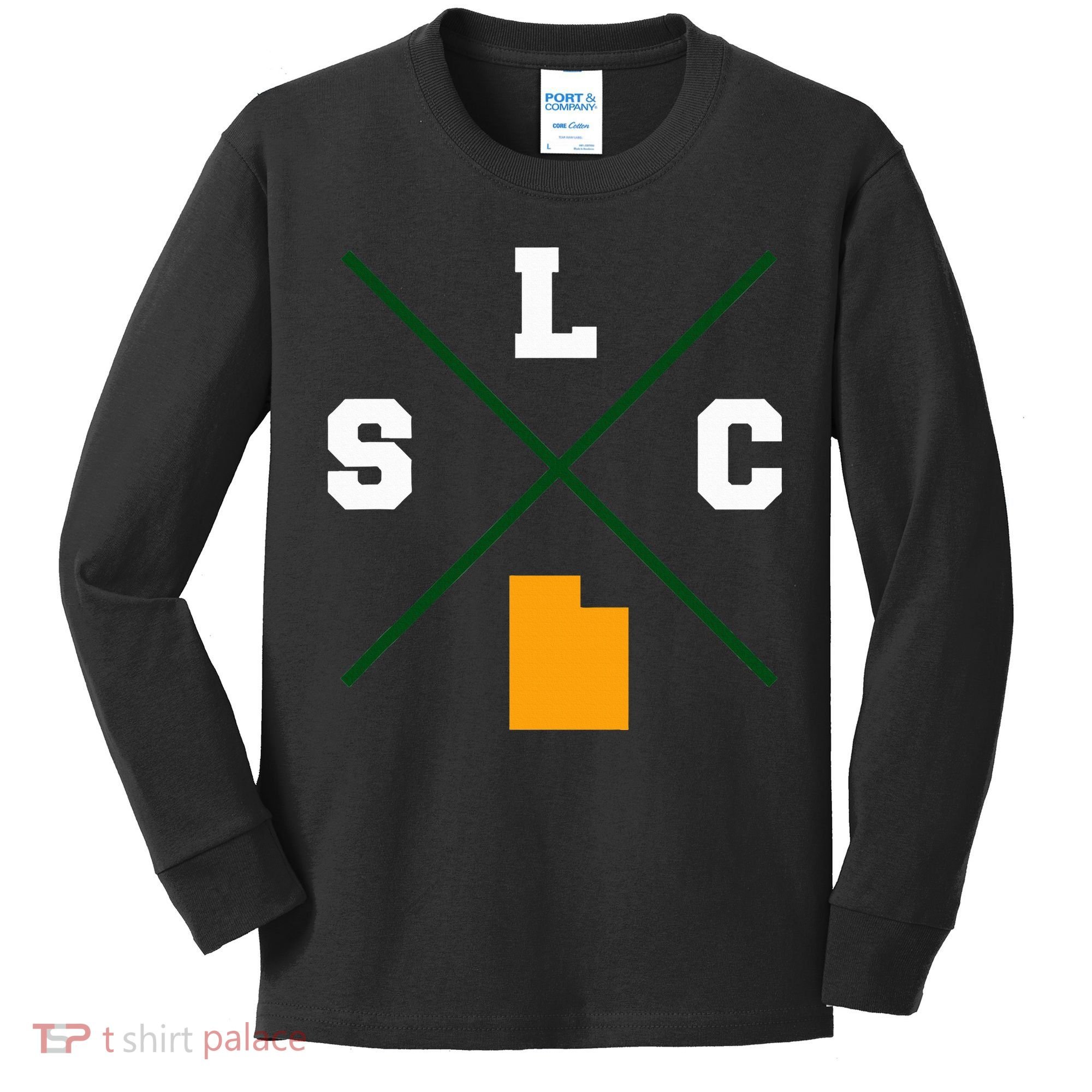 Classic Slc Salt Lake City Utah Kids Long Sleeve Shirt