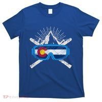 Colorado Skiing Ski Cute Gift Hooded Gift T-Shirt thumb 0