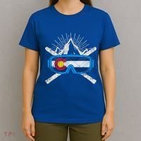 Colorado Skiing Ski Cute Gift Hooded Gift T-Shirt thumb 4