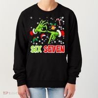 Christmas Six Seven 67 Funny Meme 6 7 Xmas Women's Sweatshirt thumb 0