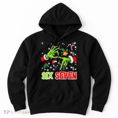Christmas Six Seven 67 Funny Meme 6 7 Xmas Hoodie