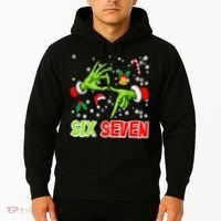 Christmas Six Seven 67 Funny Meme 6 7 Xmas Hoodie thumb 2