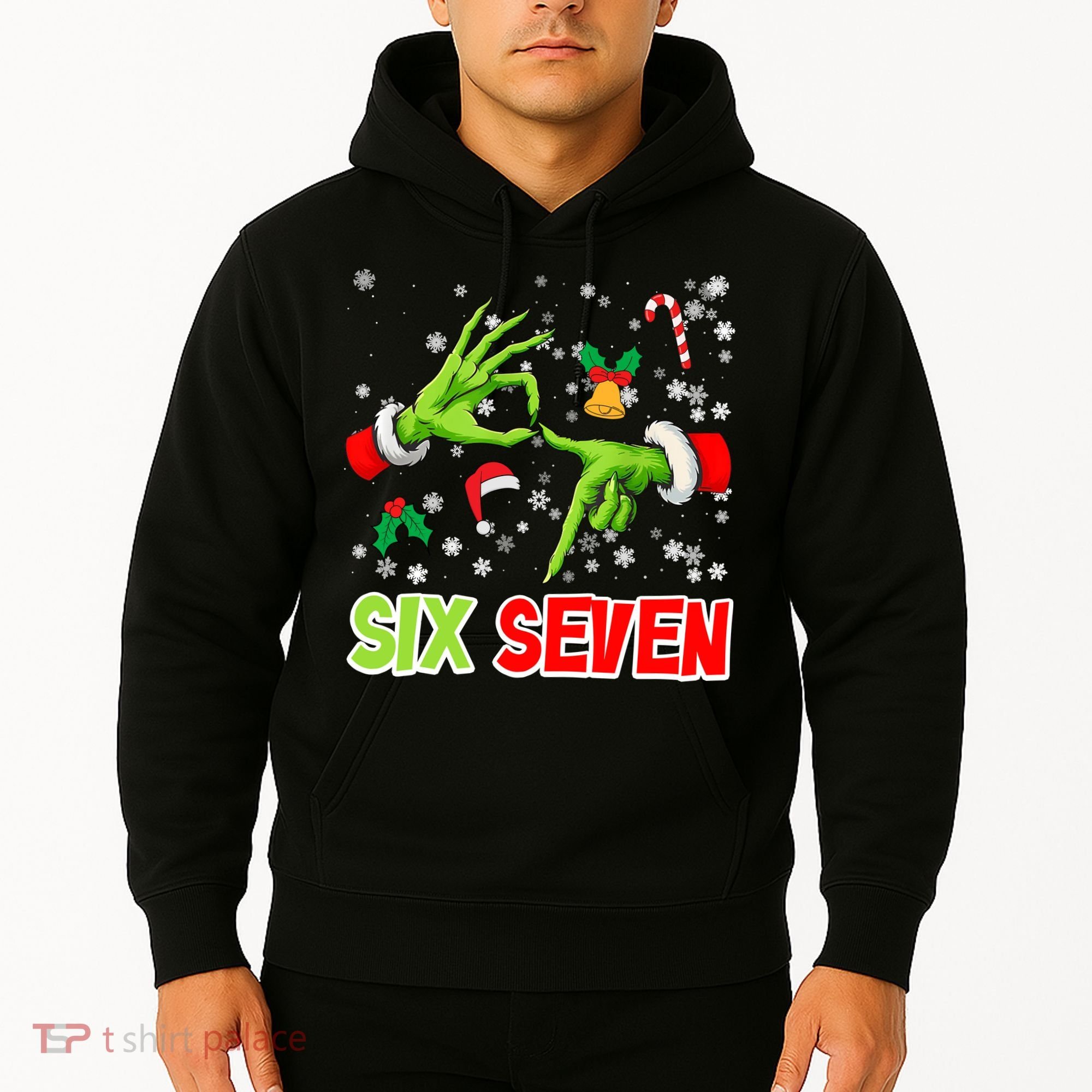 Christmas Six Seven 67 Funny Meme 6 7 Xmas Hoodie