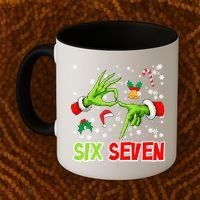 Christmas Six Seven 67 Funny Meme 6 7 Xmas Coffee Mug thumb 2