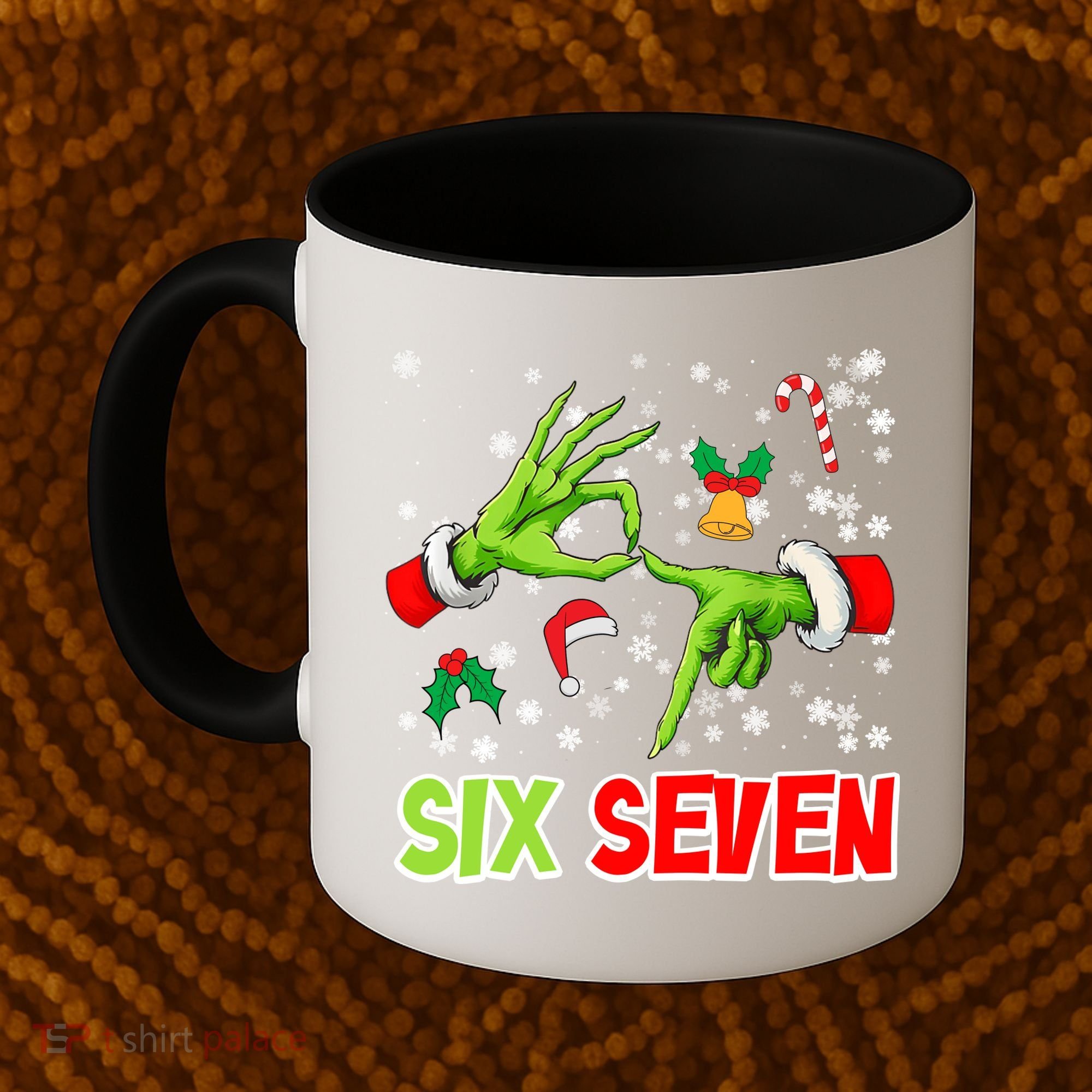 Christmas Six Seven 67 Funny Meme 6 7 Xmas Coffee Mug