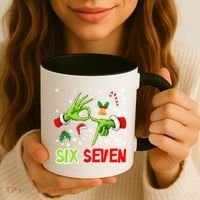 Christmas Six Seven 67 Funny Meme 6 7 Xmas Coffee Mug thumb 3