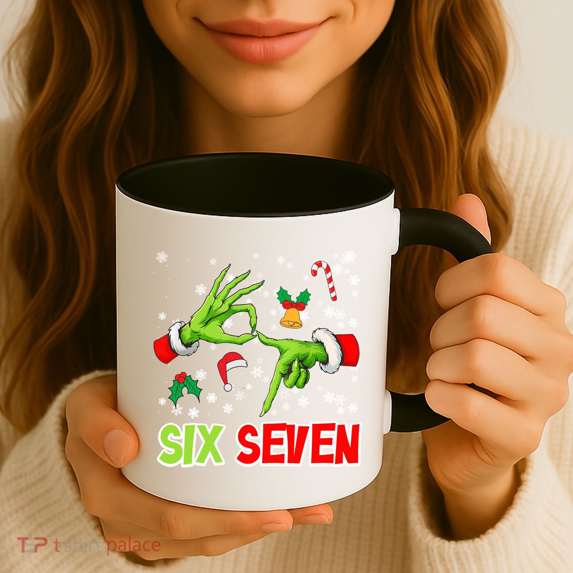 Christmas Six Seven 67 Funny Meme 6 7 Xmas Coffee Mug