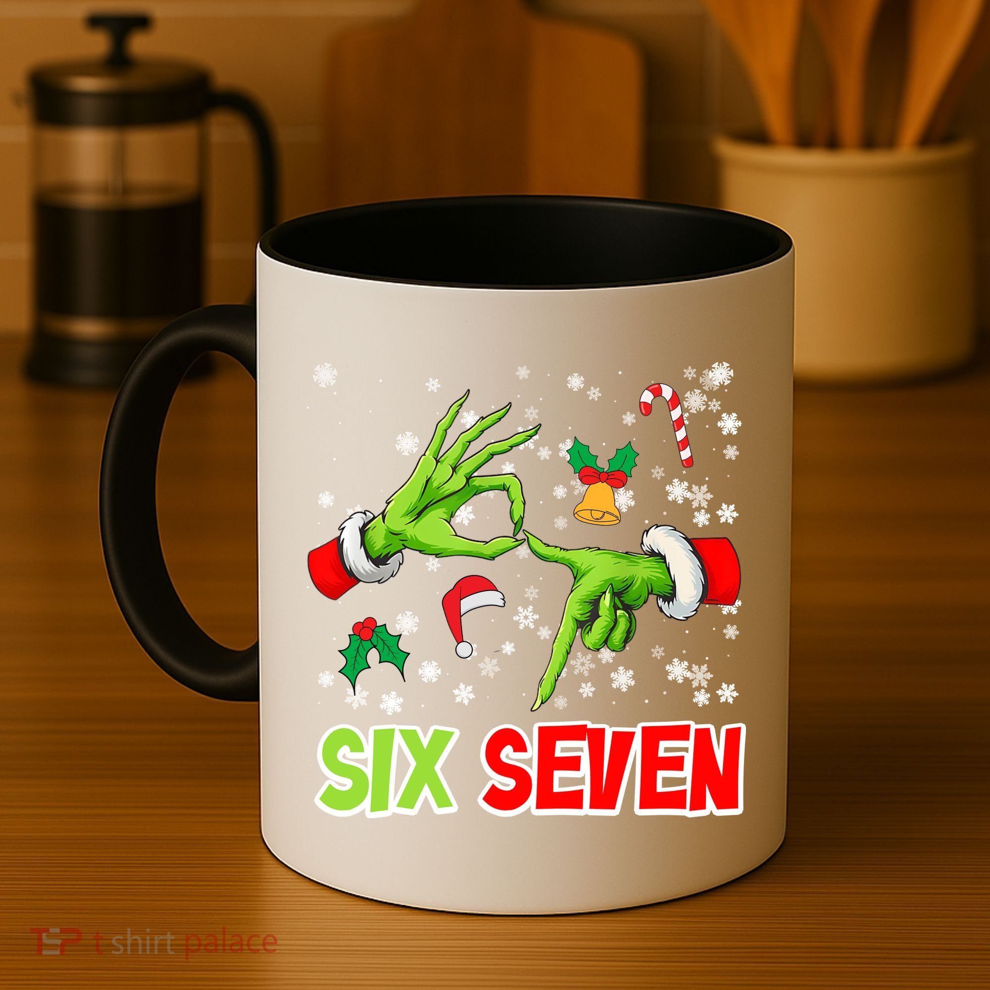 Christmas Six Seven 67 Funny Meme 6 7 Xmas Coffee Mug