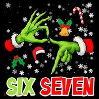 Christmas Six Seven 67 Funny Meme 6 7 Xmas Coaster thumb 2