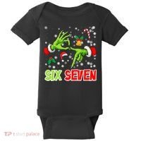 Christmas Six Seven 67 Funny Meme 6 7 Xmas Baby Bodysuit thumb 0