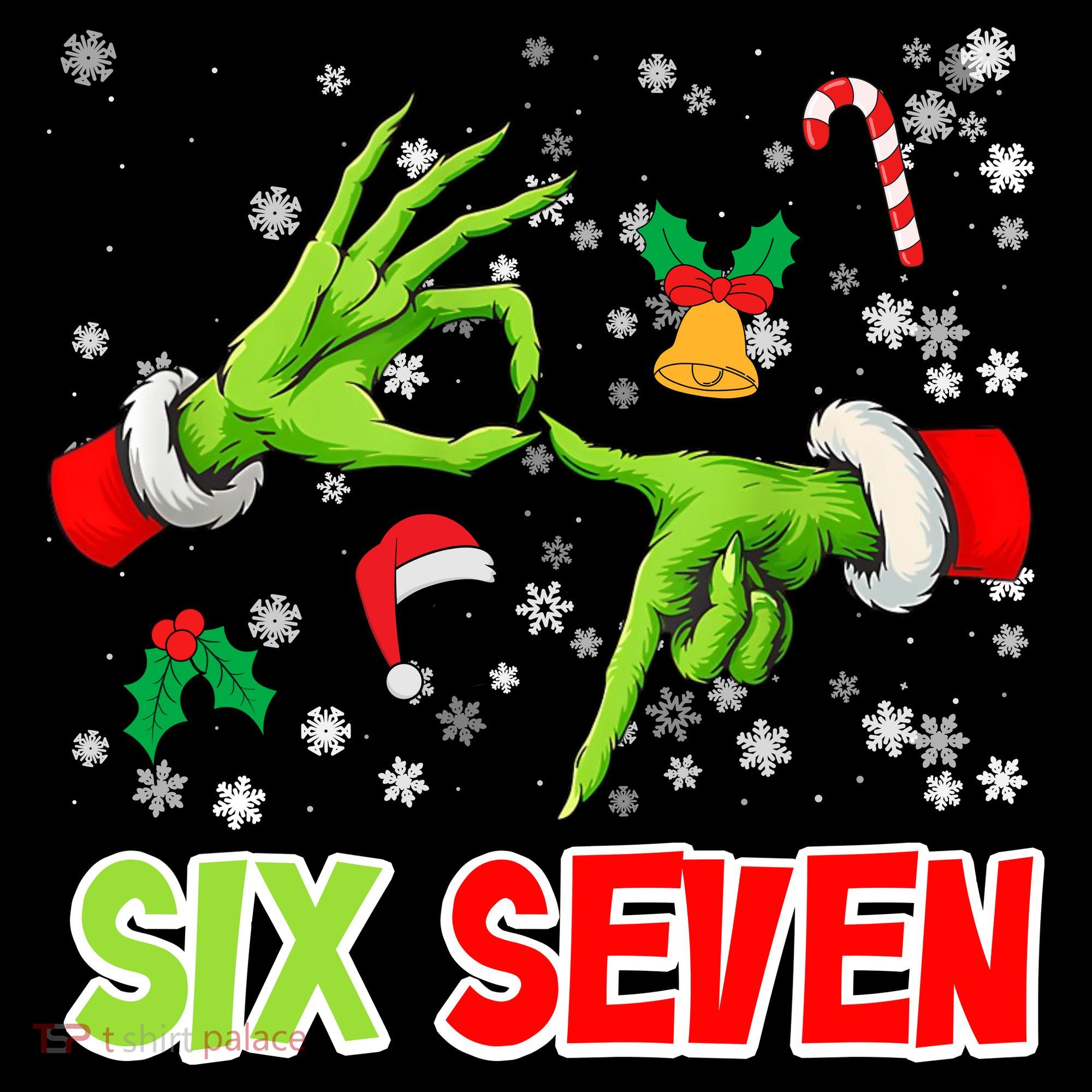 Christmas Six Seven 67 Funny Meme 6 7 Xmas Baby Bodysuit