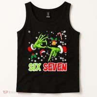 Christmas Six Seven 67 Funny Meme 6 7 Xmas Tank Top thumb 2