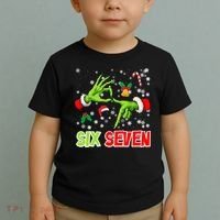 Christmas Six Seven 67 Funny Meme 6 7 Xmas Toddler T-Shirt thumb 2