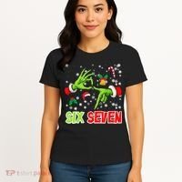 Christmas Six Seven 67 Funny Meme 6 7 Xmas Women's T-Shirt thumb 4