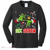 Christmas Six Seven 67 Funny Meme 6 7 Xmas Kids Long Sleeve Shirt thumb 0