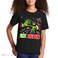 Christmas Six Seven 67 Funny Meme 6 7 Xmas Kids T-Shirt thumb 2