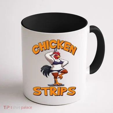 Chicken Strips Stripping Chicken Coffee Mug back