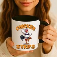 Chicken Strips Stripping Chicken Coffee Mug thumb 3