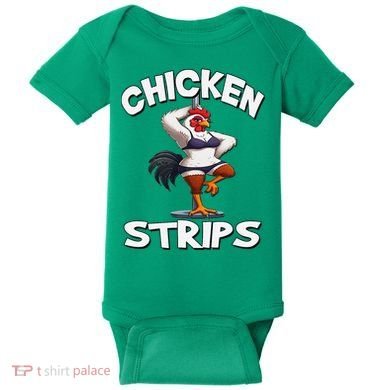 Chicken Strips Stripping Chicken Baby Bodysuit