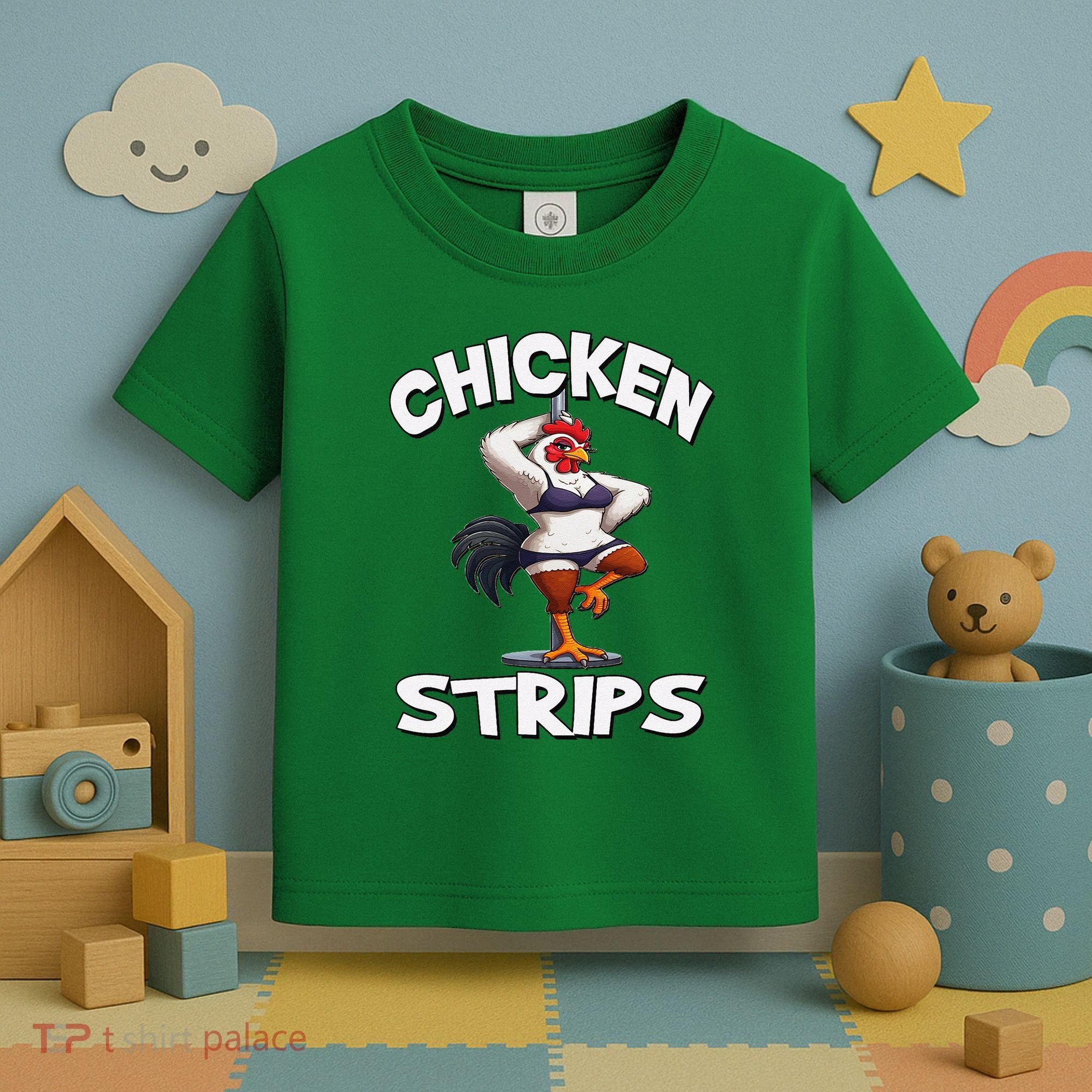 Chicken Strips Stripping Chicken Toddler T-Shirt