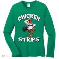 Chicken Strips Stripping Chicken Women's Long Sleeve Shirt thumb 0