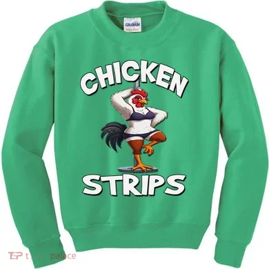 Chicken Strips Stripping Chicken Kids Sweatshirt