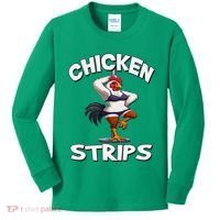 Chicken Strips Stripping Chicken Kids Long Sleeve Shirt thumb 0
