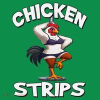 Chicken Strips Stripping Chicken Kids Long Sleeve Shirt thumb 2