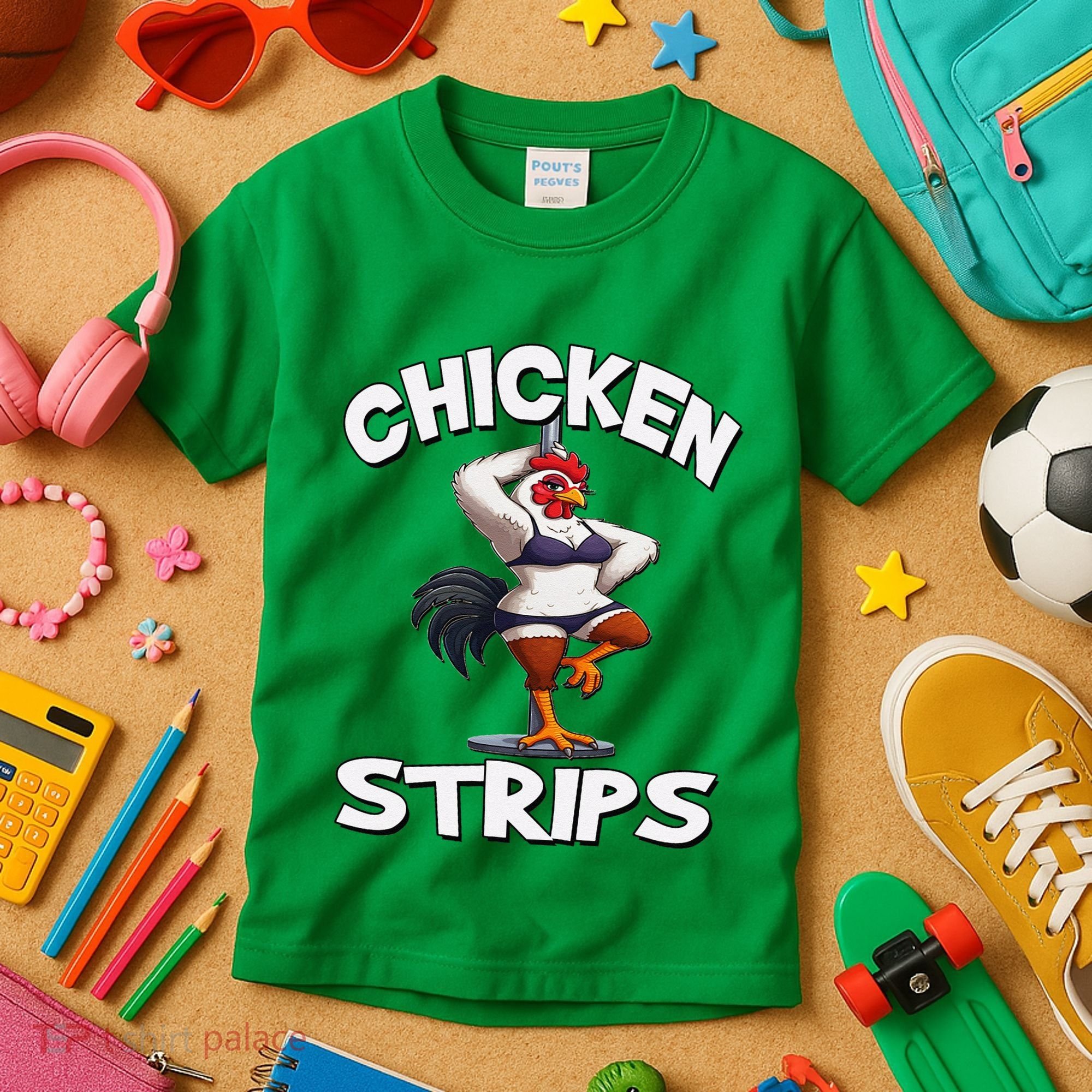 Chicken Strips Stripping Chicken Kids T-Shirt