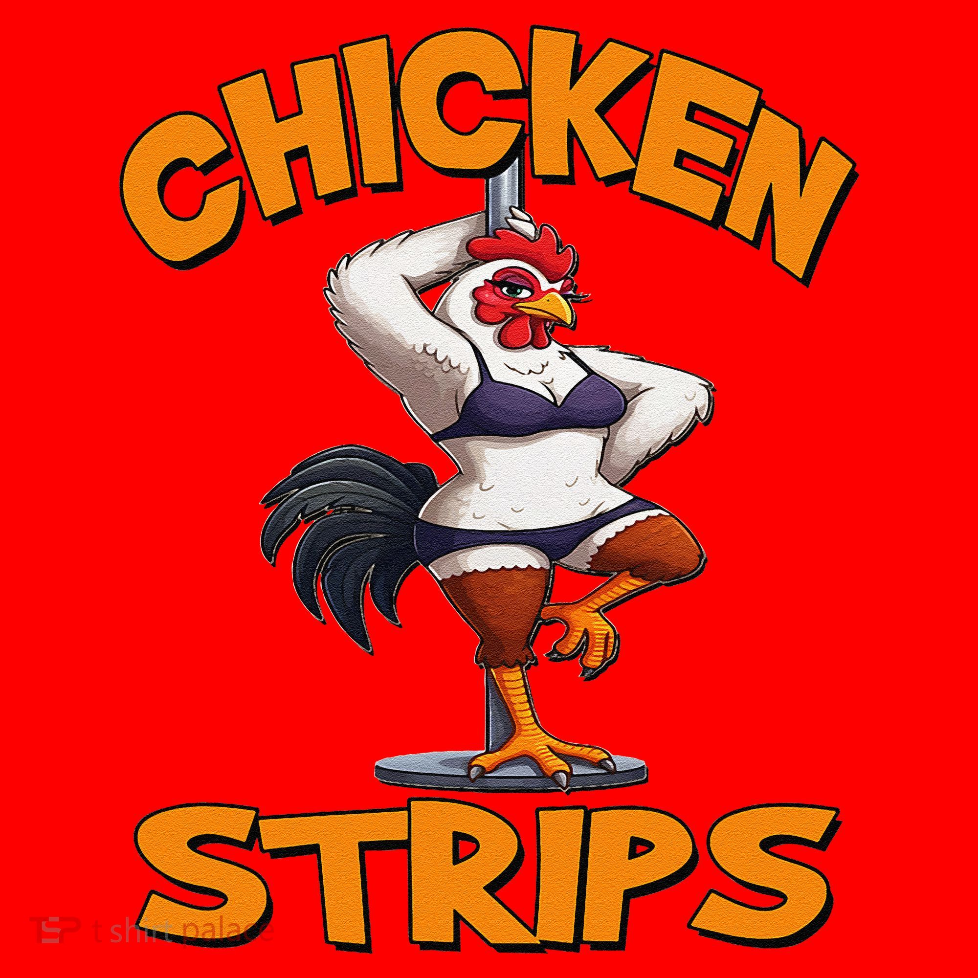 Chicken Strips Stripping Chicken Santa Hat