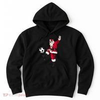Christmas Santa Soccer Shirts Soccer Lover And Santa Lover TShirt Hoodie thumb 0