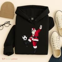 Christmas Santa Soccer Shirts Soccer Lover And Santa Lover TShirt Hoodie thumb 4