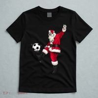 Christmas Santa Soccer Shirts Soccer Lover And Santa Lover TShirt T-Shirt thumb 5