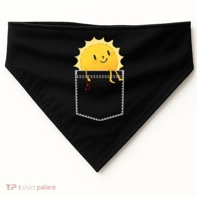 Cool Sunshine Sunny Pocket Design USA-Made Doggie Bandana
