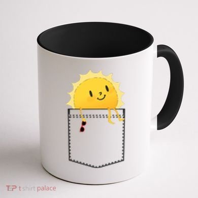 Cool Sunshine Sunny Pocket Design Coffee Mug back
