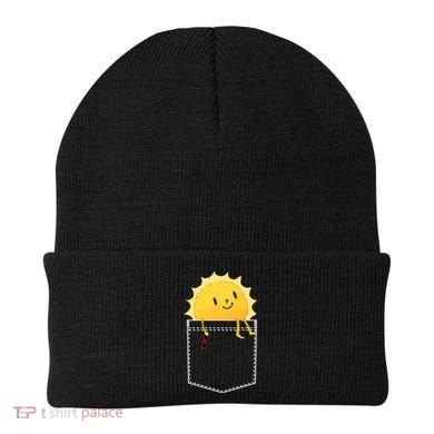 Cool Sunshine Sunny Pocket Design Beanie