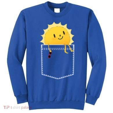Cool Sunshine Sunny Pocket Design Sweatshirt