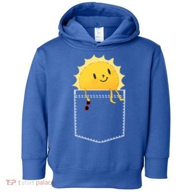 Cool Sunshine Sunny Pocket Design Toddler Hoodie