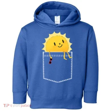 Cool Sunshine Sunny Pocket Design Toddler Hoodie